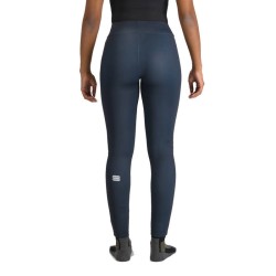 Тёплое женское трико Sportful Squadra W Tights тёмно-синее с розовым